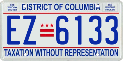 DC license plate EZ6133