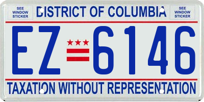 DC license plate EZ6146