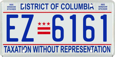 DC license plate EZ6161