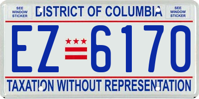 DC license plate EZ6170