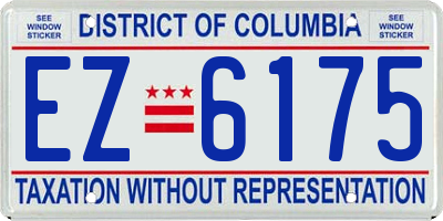 DC license plate EZ6175