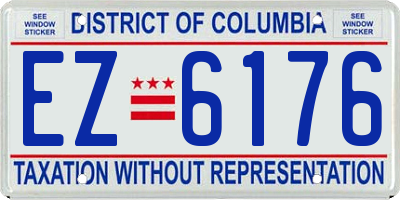 DC license plate EZ6176