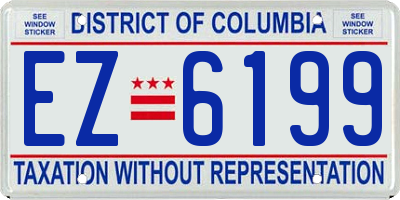 DC license plate EZ6199