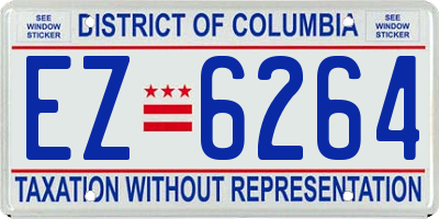 DC license plate EZ6264