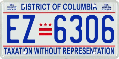 DC license plate EZ6306