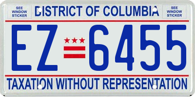 DC license plate EZ6455