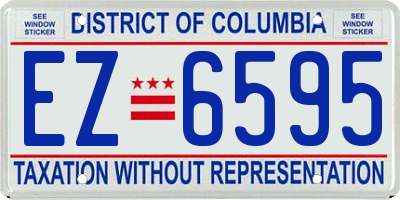 DC license plate EZ6595