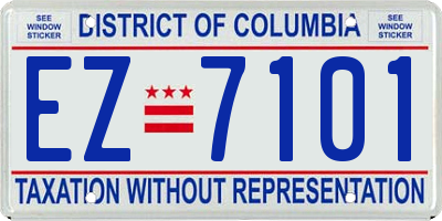 DC license plate EZ7101