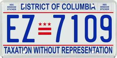 DC license plate EZ7109