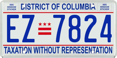 DC license plate EZ7824