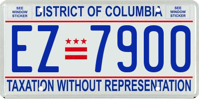 DC license plate EZ7900