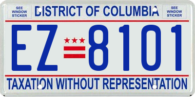 DC license plate EZ8101