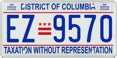 DC license plate EZ9570