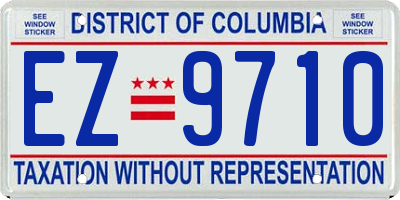 DC license plate EZ9710