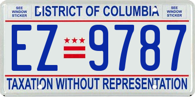 DC license plate EZ9787