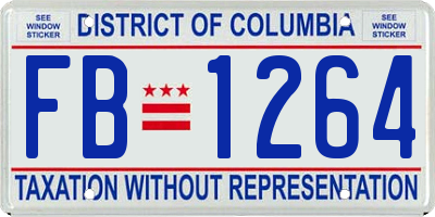 DC license plate FB1264