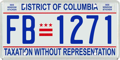 DC license plate FB1271