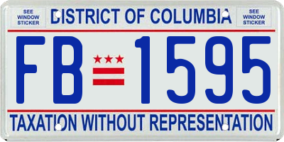 DC license plate FB1595