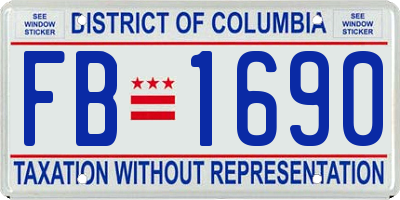 DC license plate FB1690