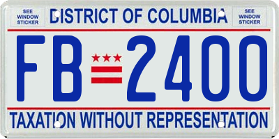 DC license plate FB2400