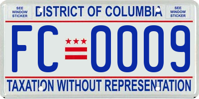 DC license plate FC0009