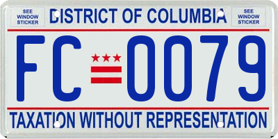 DC license plate FC0079