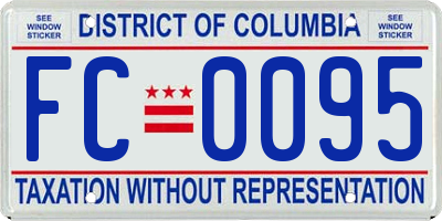 DC license plate FC0095