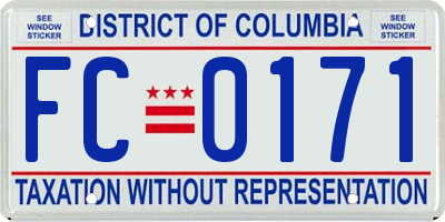 DC license plate FC0171