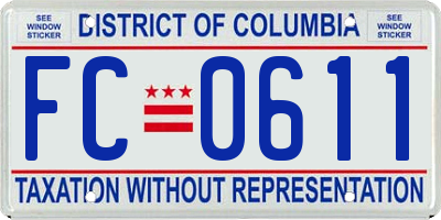 DC license plate FC0611