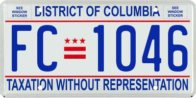 DC license plate FC1046