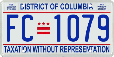 DC license plate FC1079