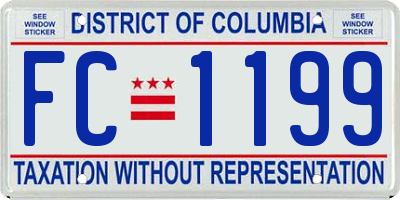 DC license plate FC1199