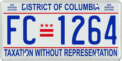 DC license plate FC1264