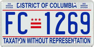 DC license plate FC1269