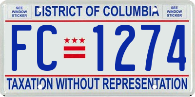 DC license plate FC1274