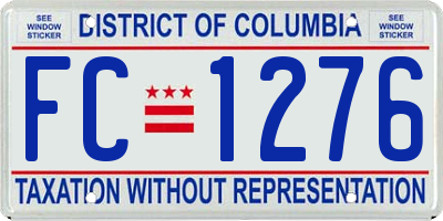 DC license plate FC1276