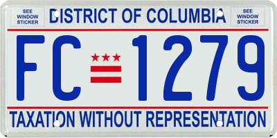 DC license plate FC1279