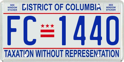 DC license plate FC1440