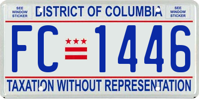 DC license plate FC1446