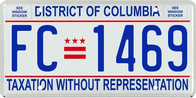 DC license plate FC1469