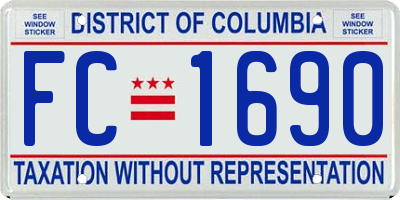 DC license plate FC1690