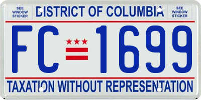 DC license plate FC1699