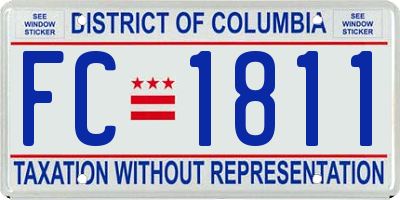 DC license plate FC1811