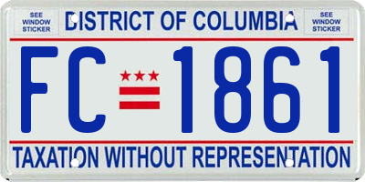 DC license plate FC1861