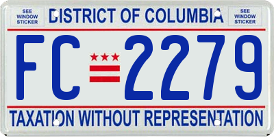 DC license plate FC2279