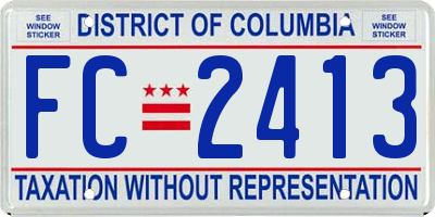 DC license plate FC2413