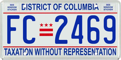 DC license plate FC2469