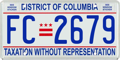 DC license plate FC2679