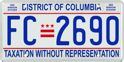 DC license plate FC2690