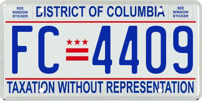 DC license plate FC4409